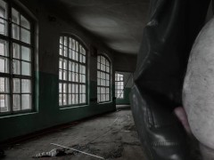 Cumshot on Girlfriend's super soft Vegan Leather Pants