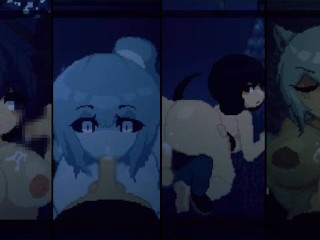 【h GAME】Succubus Hunt♡敗北アニメーション Stage① エロアニメ｜Hentai｜Doujin｜Anime｜Dot Pixel