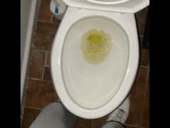 Post nutt piss at home