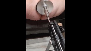 Faust Dildo schlägt meinen Eimer mit meiner Fickmaschine