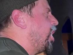 watching the walk away while tasting his cum 10/16