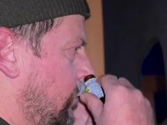 watching the walk away while tasting his cum 4/16