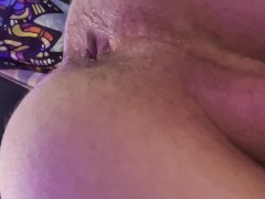 Anal fill up creampie and drip mess