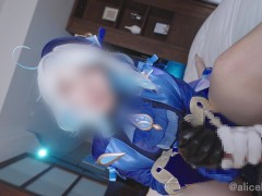 💙💧【AliceHolic13】Genshin Impact Furiina Cosplaying femdom milking raw sex♡
