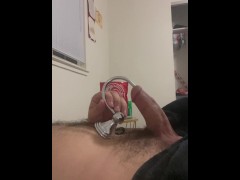 Deep urethra insertion with bent rod