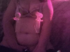 Milf masturbating with breast pump and toy - orgasm ❤️✨❤️✨