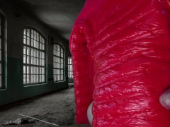 Cuming on soft shiny pink Titanium Girlfriend's Jacket