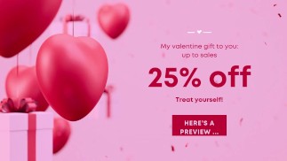 Распродажа на День святого Валентина только для вас - заберите Your Treat!