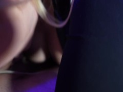 BIMBO SLUT GAGS On COCK During SLOPPY BLOWJOB