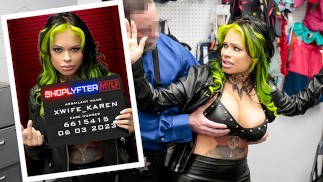 MILF XWife Karen Is A Seasoned Criminal But She Will Not Evade Jizztice Today - Shoplyfter