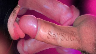 Breathtaking Cumshot Down My Throat! (Night Gentle SELFSUCK)