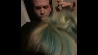 Amateur Wife’s mad hubby wants head so she takes it out on his fat cock