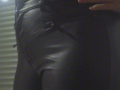 New black leather pants