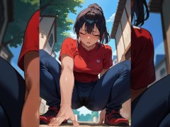 極上の女体・日本人のおしっこぶしゃ〜！我慢できず漏らしてしまう美女・おしっこフェチ【変態アニメ】 16/16