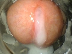 ASMR close up fleslight fuck and loud moaning precum and cumshot