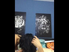 I ride my horny boyfriend's cock until I have an orgasm