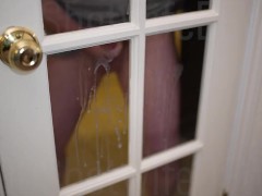 Cuck Cums Hard Watching! Can hear the sounds of her getting gangbanged
