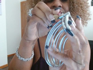 Chastity с большим членом