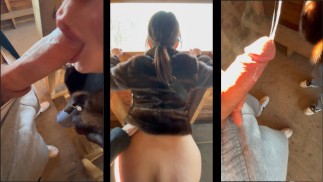 Cette petite brunette avait envie en public