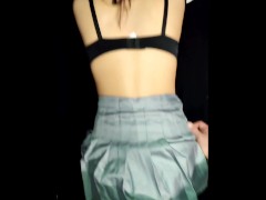 schoolgirl comes back from class hot and eager to be thrown inside!