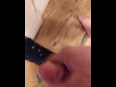 Fucking my fleshlite and pulling out to cum