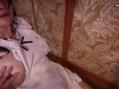 異物挿入！元カノがコンビニでバイトをしていたから誘ってホテルへ。生卵の黄色い汁をおまんこへ注入(日本人、素人、個人撮影) - Screenshot 5 of 16 - Egg In Pussy