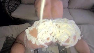 Erick Hall Huge Cock fucks Blain O Connor Big Butt covered in whiped cream Bareback