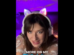 A cute girl Mic Pumping Your Cock and makes you to CUM