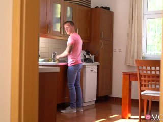 British mature ebony MILF dominates toyboy neighbour - MOM XXX screenshot number 0
