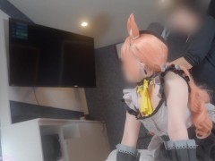 【ぶんコス】裏絆ストーリー🤍「頑張ったご褒美に先生の赤ちゃんほしいの♡」ライブ終了後にラブホでご褒美いちゃラブ中◯しえっち♡ - Screenshot 10 of 16 - 伊落マリー