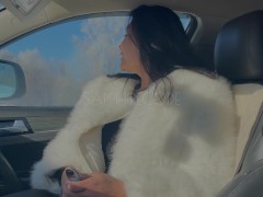 Измена мужу. Публичный минет в зимнем лесу. Камшот. С разговорами 6/16