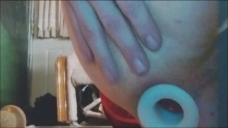 Close up Anal play/ Training