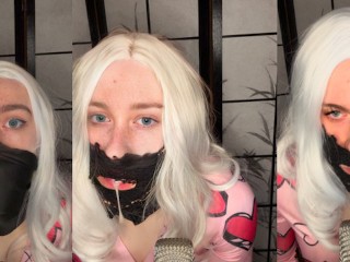 ASMR Teen Sucking and Moaning Femboy