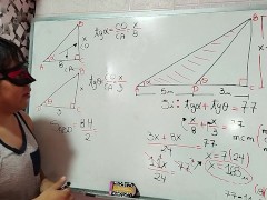 27 Trigonometry: Calculate the height and area of ​​the triangle - Sexual Mathematics - Azaghal Soul