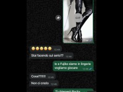 WhatsApp Conversazioni Sexy (Padrona e Amica Giapponese Dominano Il Marito) ~ Trio EP 001
