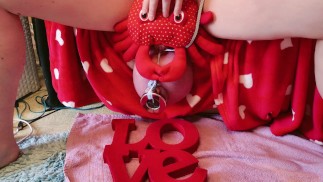 Love Crab loves sitting on Big Balls + 0.5 Kilo Metal Weight Cockstretching