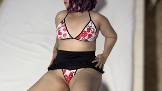 My Valentine's Violet Gift to My Friend: A Pussy Lick & Cum on My Ass