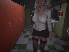 Expose my Teacher 4 Sophia gave me a blowjob in the bathroom