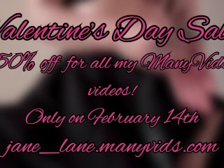 Valentine’s Day Sale!