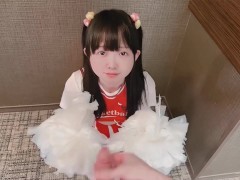 💗「おちんちんふれっふれっ💕」ドスケベ変態チアガールにおちんちん応援されて大量射精🥺淫語言いながらイクイクだいすき💗 - Screenshot 2 of 16 - 個人撮影