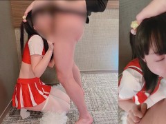 💗「おちんちんふれっふれっ💕」ドスケベ変態チアガールにおちんちん応援されて大量射精🥺淫語言いながらイクイクだいすき💗 - Screenshot 7 of 16 - 個人撮影
