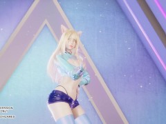 [MMD] IVE - ELEVEN Ahri Kaisa Seraphine Sexy Kpop Dance Uncensored Hentai