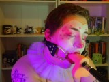 valentine's clown gagged and wrecked - fuckmachine, face fucking, gags