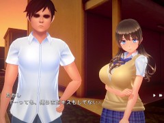 【#03夏のサカり(体験版)実況】新体操部の爆乳J○が背後からおっぱい揉みまくられて・・(３DCGエロゲ―。hentai game)