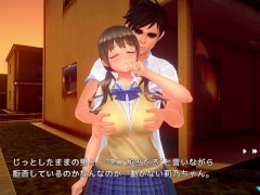 【#03夏のサカり(体験版)実況】新体操部の爆乳J○が背後からおっぱい揉みまくられて・・(３DCGエロゲ―。hentai game) 13/16