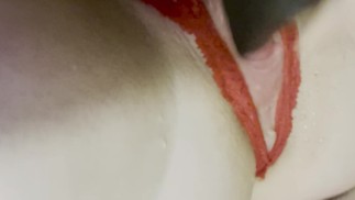 Lonely girl squirting alone