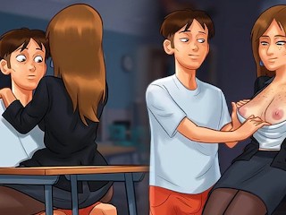 Случайная галерея сексуальных сцен в порно игре Summertime Saga завершена компиляция сексуальных сцен