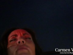 Hot Milf Ends Up Giving Great Blowjob On Her Trip To The Airport