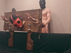 Wife have sex wearing a gasmask