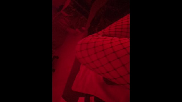 demoness Ashley Valentine jerks off her big shecock part 3